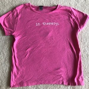 Pink tee shirt (breast cancer awareness)